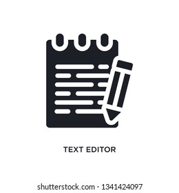 text editor isolated icon. simple element illustration from technology concept icons. text editor editable logo sign symbol design on white background. can be use for web and mobile