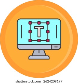 Editor de texto Linha vetor Ícone Design