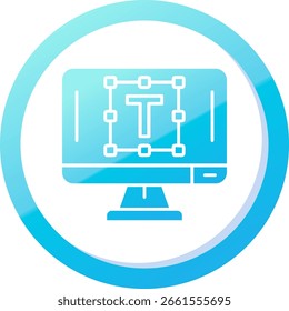 Editor de texto Linha vetor Ícone Design