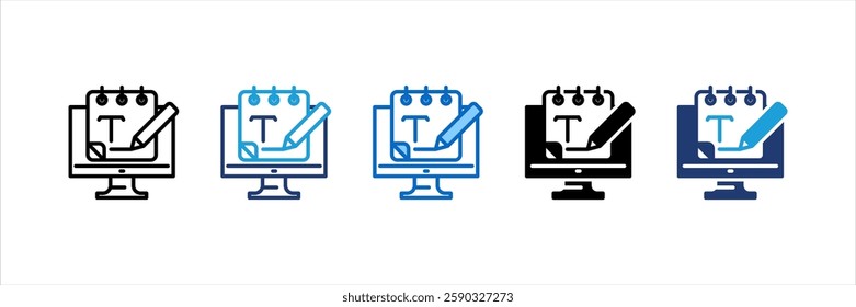 Text Editor Multi Style Icon Set