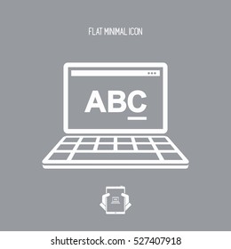 Text editor software icon