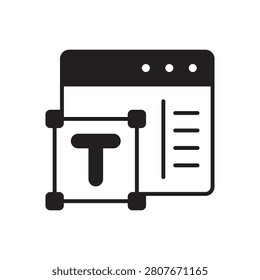 Text Editor Typography Page Layout Fill Icon: Content Writing Platform