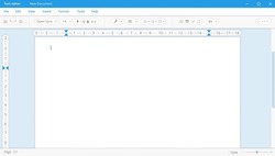 Text Editor In White Theme With Blank Page. Application For Documentation And Digital Correction With User Friendly Interface For Office Workers And Vector Writers.