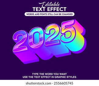 Text effect 2025 theme style