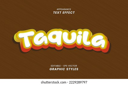 Text effect appearance - with Taquila lettering