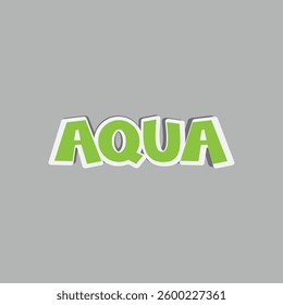 Text effect with Aqua typography