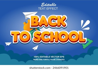 text effect back to school eps files free