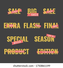 Efecto de texto de la promoción empresarial e información del cliente para vender su producto con cinta y estilo de línea Vol 1. Bien por Banner, Volante, Afiche y otros