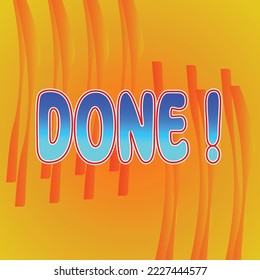 text effect done with creative design background