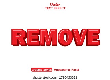 Text effect editable bold red three dimensional typography graphic creative digital design.