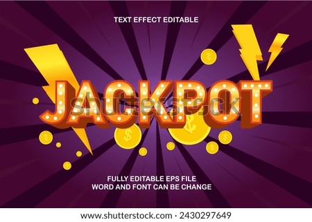 TEXT EFFECT EDITABLE JACKPOT FREE