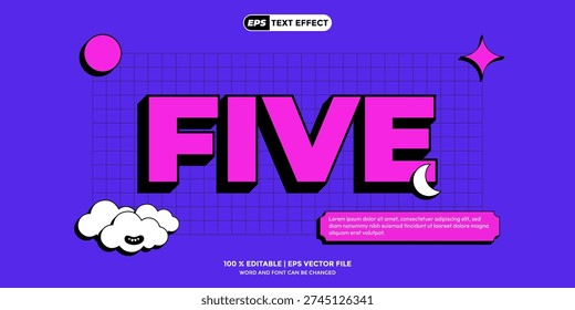 Text Effect Editable Newest Vector EPS