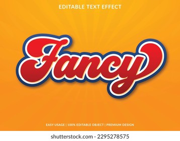 text effect editable template with abstract style use for business brand and logo