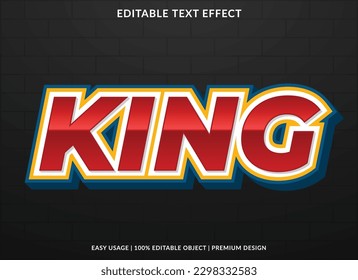 text effect editable template with abstract font style use for typography brand and logo