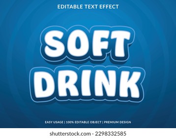 text effect editable template with abstract font style use for typography brand and logo