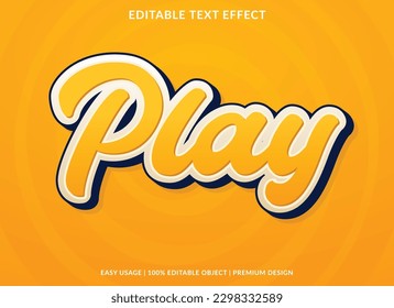text effect editable template with abstract font style use for typography brand and logo