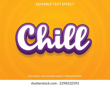 text effect editable template with abstract font style use for typography brand and logo