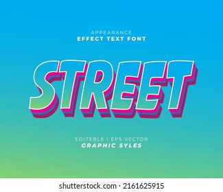 Text Effect Font 3D Color. Suitable For Use In The Effect Of Business Promotion Texts And Campaigns. Easy To Use In Graphic Styles Settings