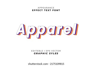 text effect font 3D color. suitable for use in the effect of business promotion texts and campaigns. easy to use in graphic styles settings