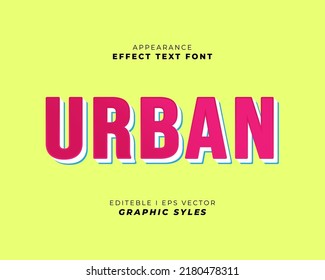 text effect font 3D color. suitable for use in the effect of business promotion texts and campaigns. easy to use in graphic styles settings