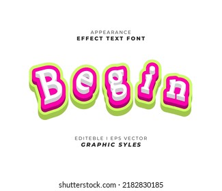 text effect font 3D color. suitable for use in the effect of business promotion texts and campaigns. easy to use in graphic styles settings