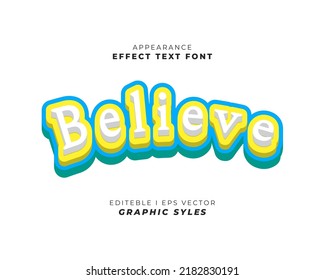 Texteffekt Schriftart 3D Farbe. geeignet für die Verwendung in der Wirkung von Werbe-Texten und Kampagnen. einfach in grafischen Stileinstellungen zu verwenden