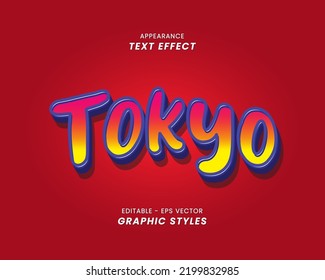 Text effect font 3D color. suitable for use in the effect of business promotion texts and campaigns. easy to use in graphic styles settings