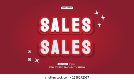 text effect font 3D color. suitable for use in the effect of business promotion texts and campaigns. easy to use in graphic styles settings