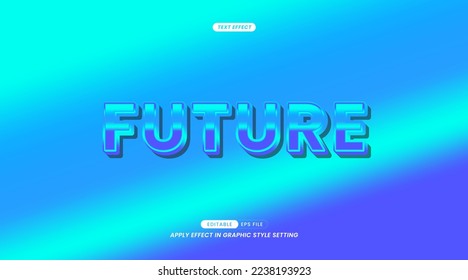text effect font 3D color. suitable for use in the effect of business promotion texts and campaigns. easy to use in graphic styles settings