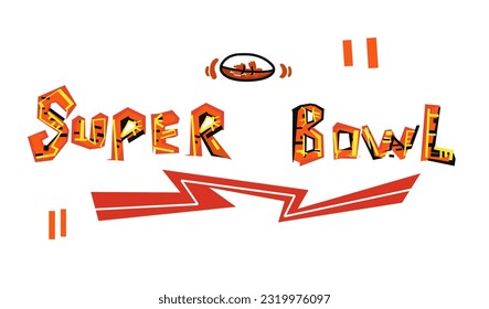 text effect Happy Superbowl Sunday, February 12th.