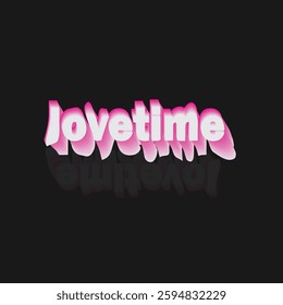 Text effect with love typography