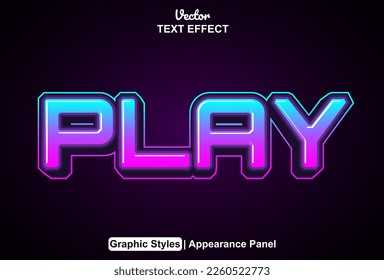 efecto de texto reproducir con estilo gráfico y modificable.