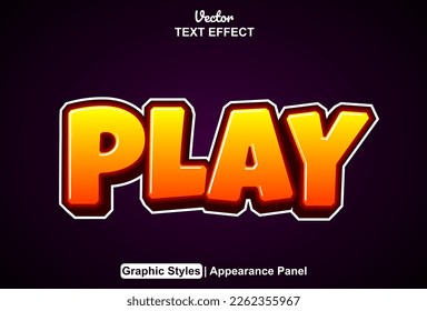 efecto de texto reproducir con estilo gráfico y modificable.