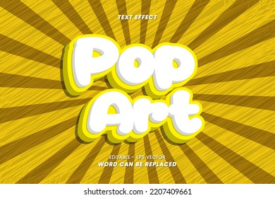 Text Effect - Pop Art Words with Retro Theme, Text Can be changed via Using Effects in Graphic Style settings.