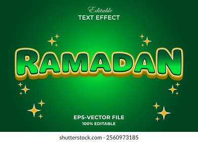 text effect ramadan editable template gradient