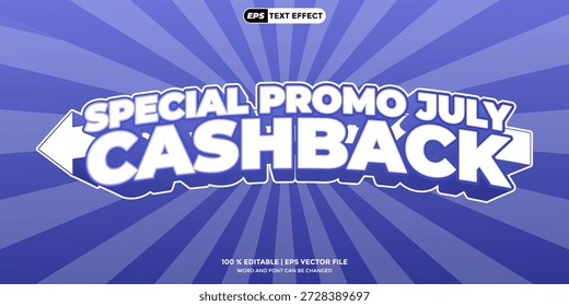 Promo especial 3D de efeito de texto