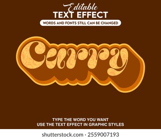 Text effect style curry theme