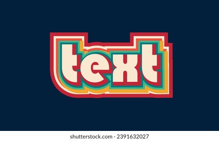 text effect With style and Modern Font.