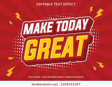 text effect template design with 3d style use for business brand and logo