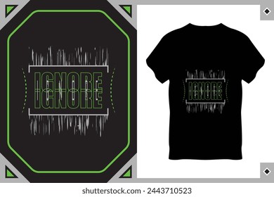 Text Effect T-Shirt Design Vector