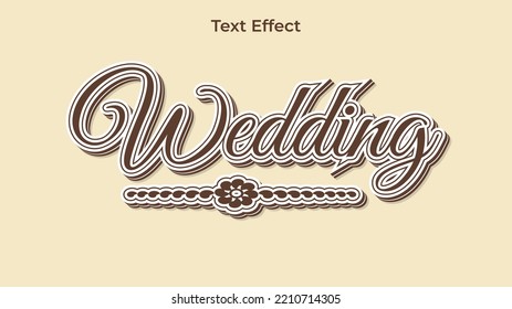 Text Effect Wedding Template Background