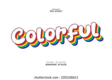 Efectos de texto - Fuentes 3D coloridas, El uso de los efectos está en la configuración de estilos gráficos y es fácil.