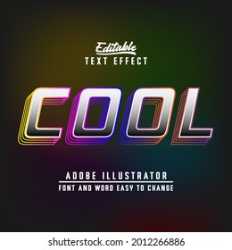 Text Effects editable to change font and word