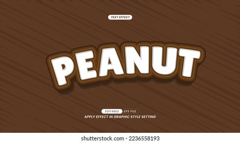 Text Effects - Editable Peanut Slogan Writing.