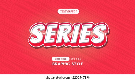 Text Effects - Editable Series 3D Writing.