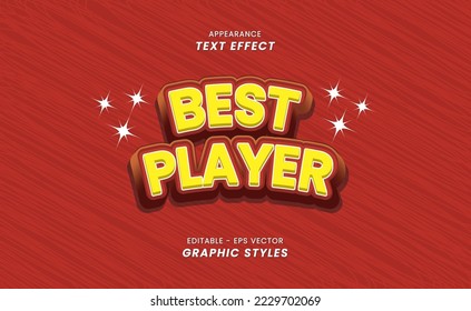 Text Effects Fonts - Text Best Player are editable