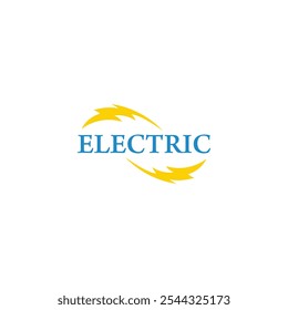 texto elétrico parafuso simples decoração vetor 