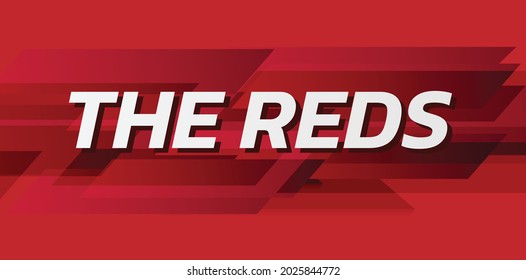 text example the reds background modern concept