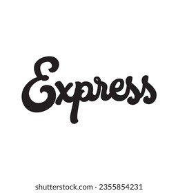 text Express, vector design illustration