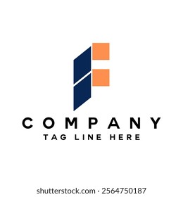 text F symbol decoration vector design